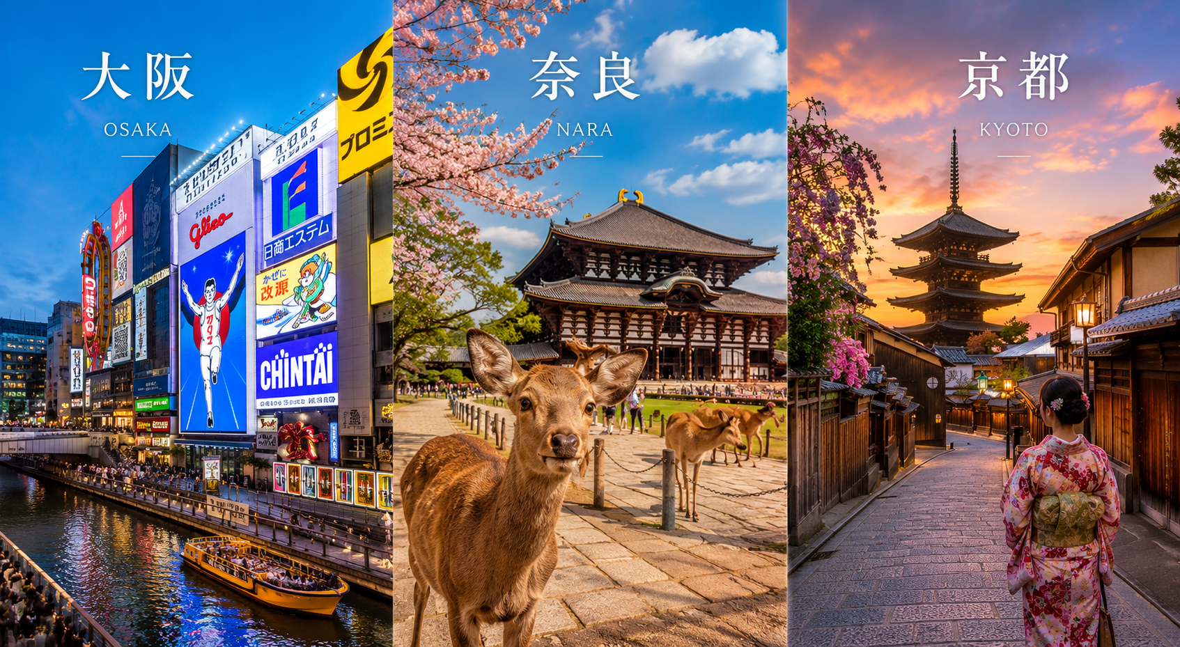 大阪奈良京都